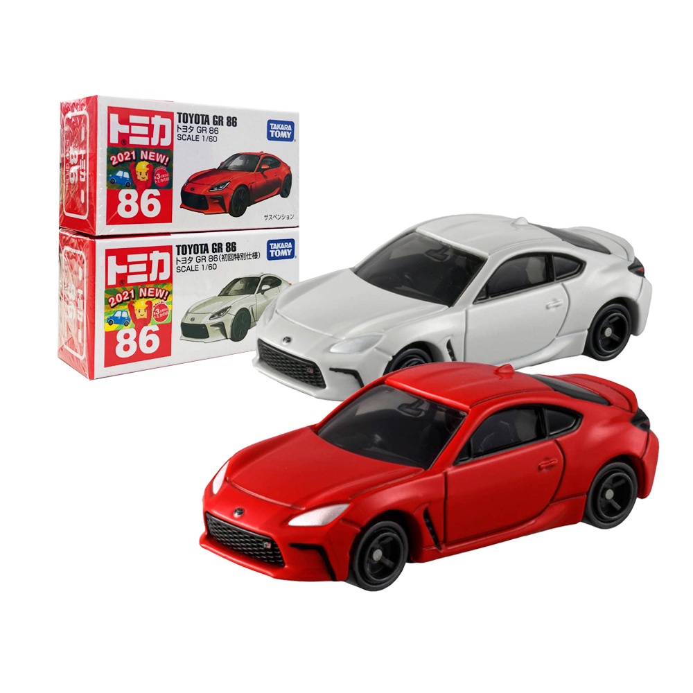 【TOMICA】 多美小汽車豐田 Toyota GR 86 No.86 一般版+初回限定