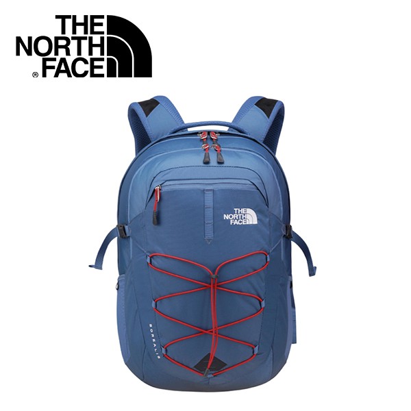 【The North Face 15吋電腦背包 月光藍/紅 】 NF00CHK4/電腦包/後背包/通勤包/悠遊山水