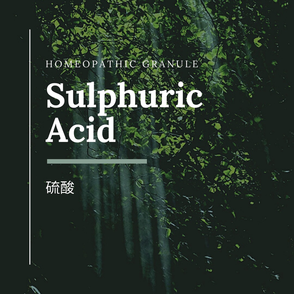 順勢糖球【流酸●Sulphuric Acid】Homeopathic Granule 9克 食在自在心空間