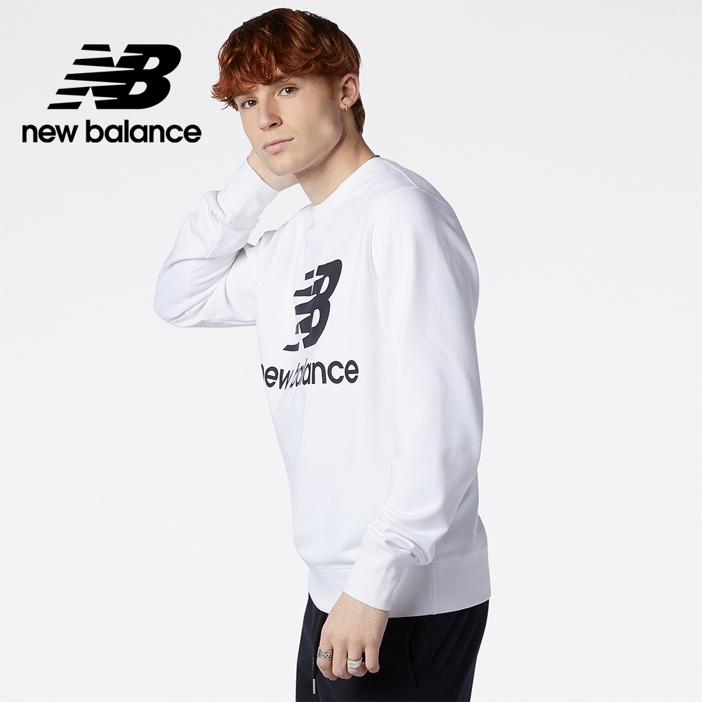 【New Balance】 NB 長袖T恤_男性_白色_AMT03560WT (網路獨家款)