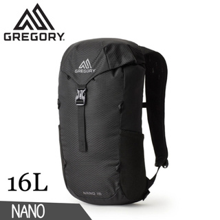 【GREGORY 美國 16L NANO多功能登山背包《曜石黑》】111497/雙肩背包/後背包/輕便背包/旅/悠遊山水