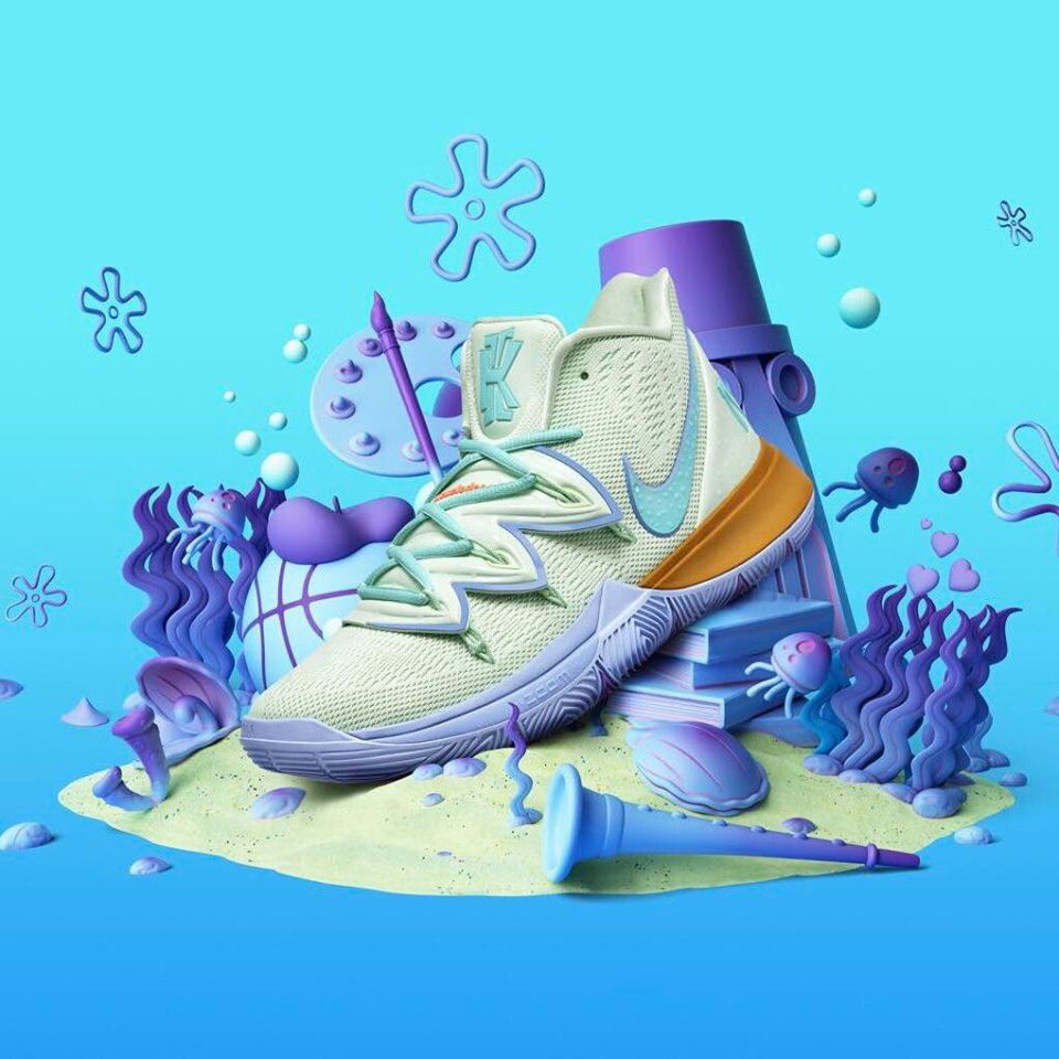 柯拔 Nike KYRIE 5 SBSP EP Squidward Tentacles CJ6950-300 章魚哥