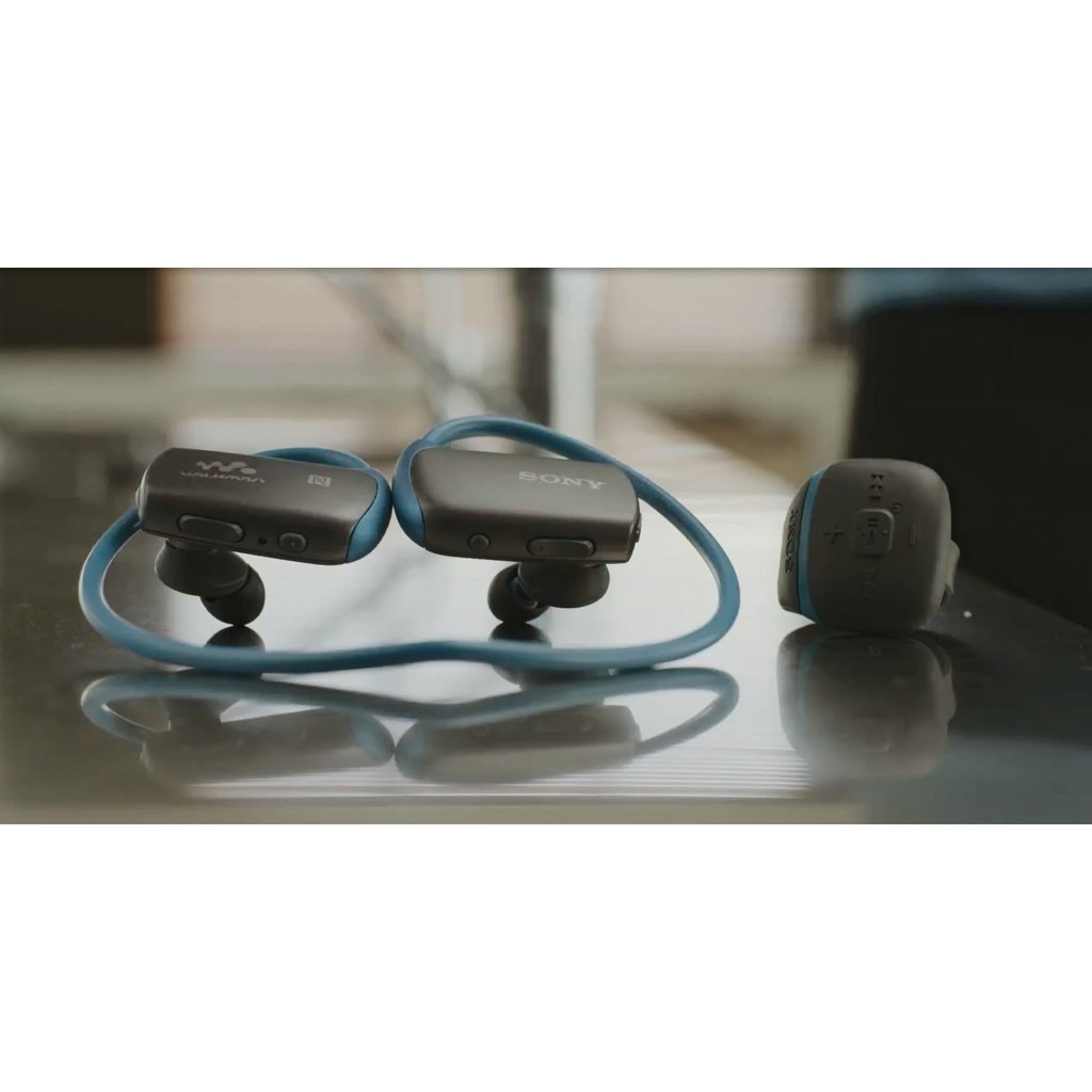 SONY NWZ-WS613 無線防水隨身聽 4GB 藍色 耳機麥克風(內建) 免持通話 MP3 (二手)