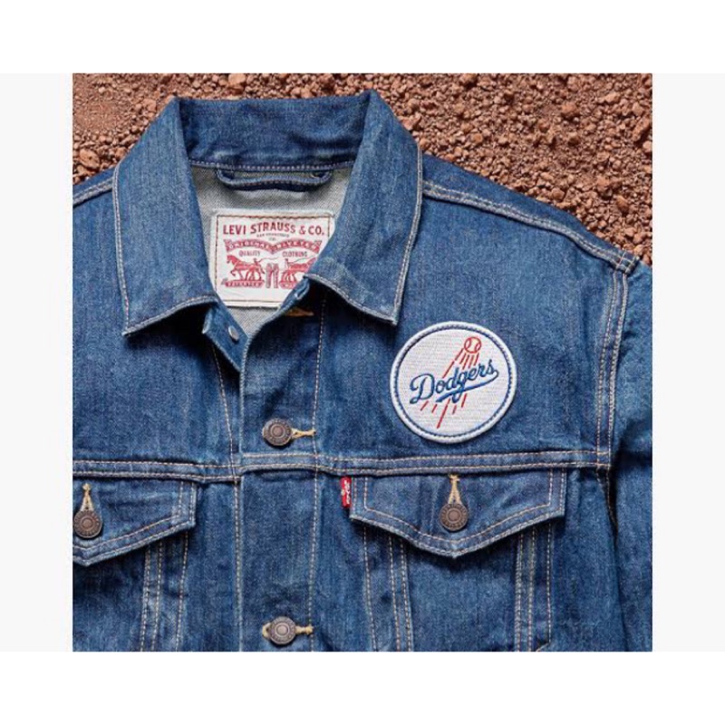 levis dodgers denim jacket