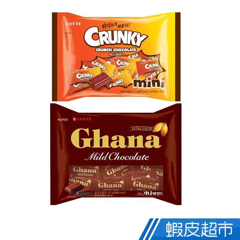 韓國樂天Crunky可可脆 171g/Ghana可可製品 175g現貨 蝦皮直送