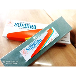 31 水裡菜刀王 綠黑磨刀石雙面100 #180GC正日本製末廣(suehiro)-180磨刀器金鋼荒砥石砥石N180