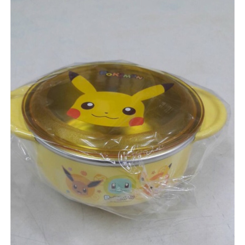 *^O^*雙寶媽咪，韓國兒童餐具，寶可夢皮卡丘不鏽鋼碗