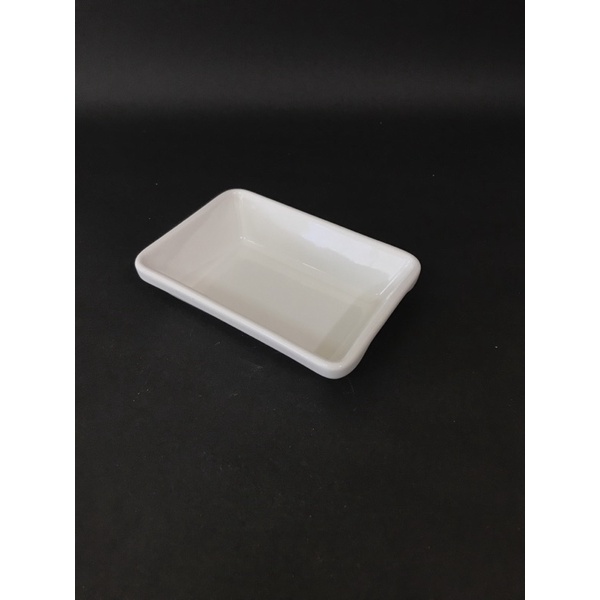 東昇瓷器餐具=大同強化瓷器5吋長方形烤盤 P9453