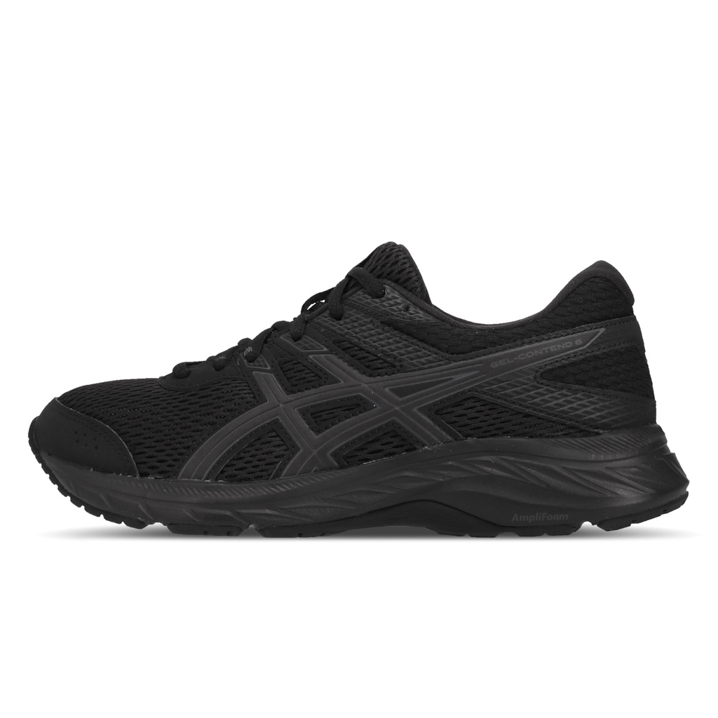 Asics 慢跑鞋 Gel-Contend 6 D 寬楦 全黑 基本款 亞瑟士 女鞋【ACS】 1012A571-002