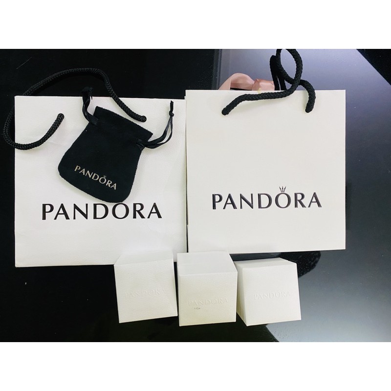 潘朵拉 PANDORA 小袋子 小珠寶盒 小紙袋 精品紙袋紙盒 奢侈品名牌 現貨