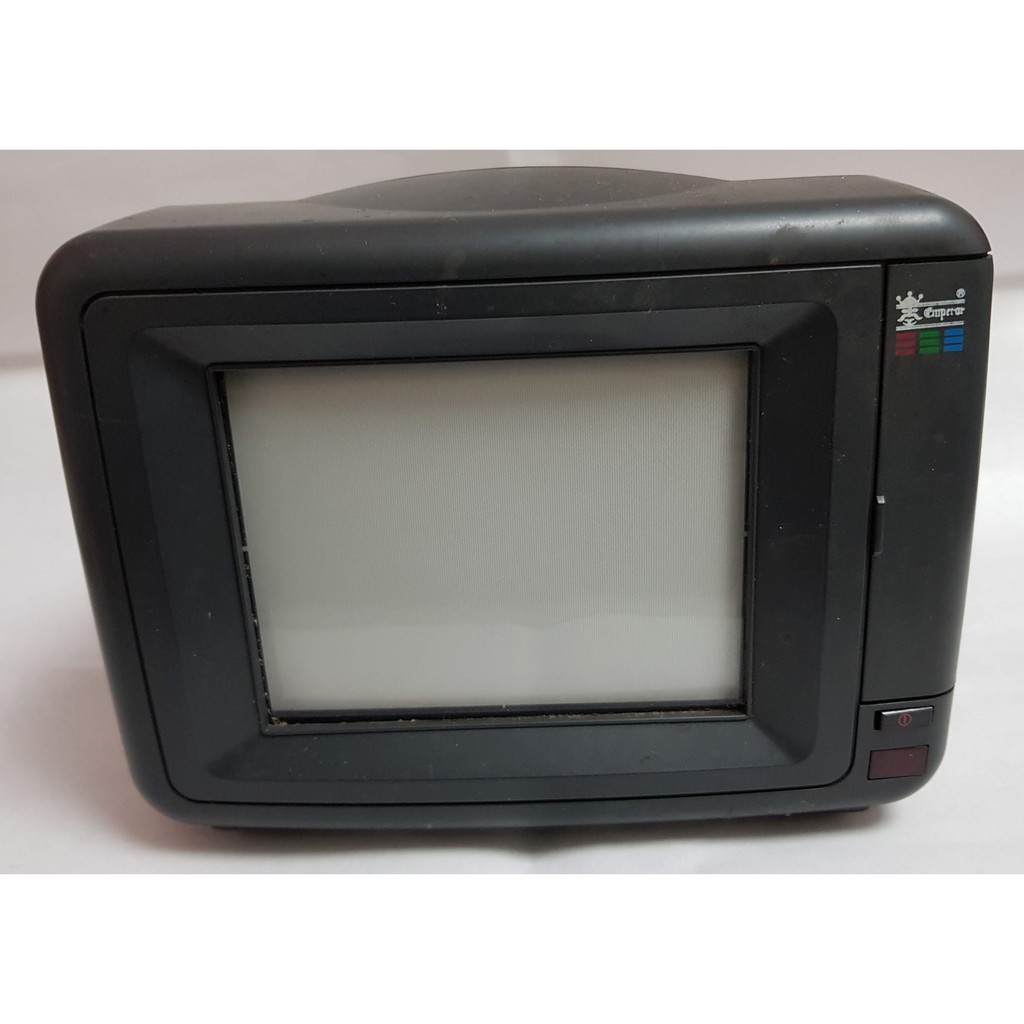 懷舊迷你彩色電視機 小電視 已故障 有原電源線 欲買回去維修或當古董收藏用再下標