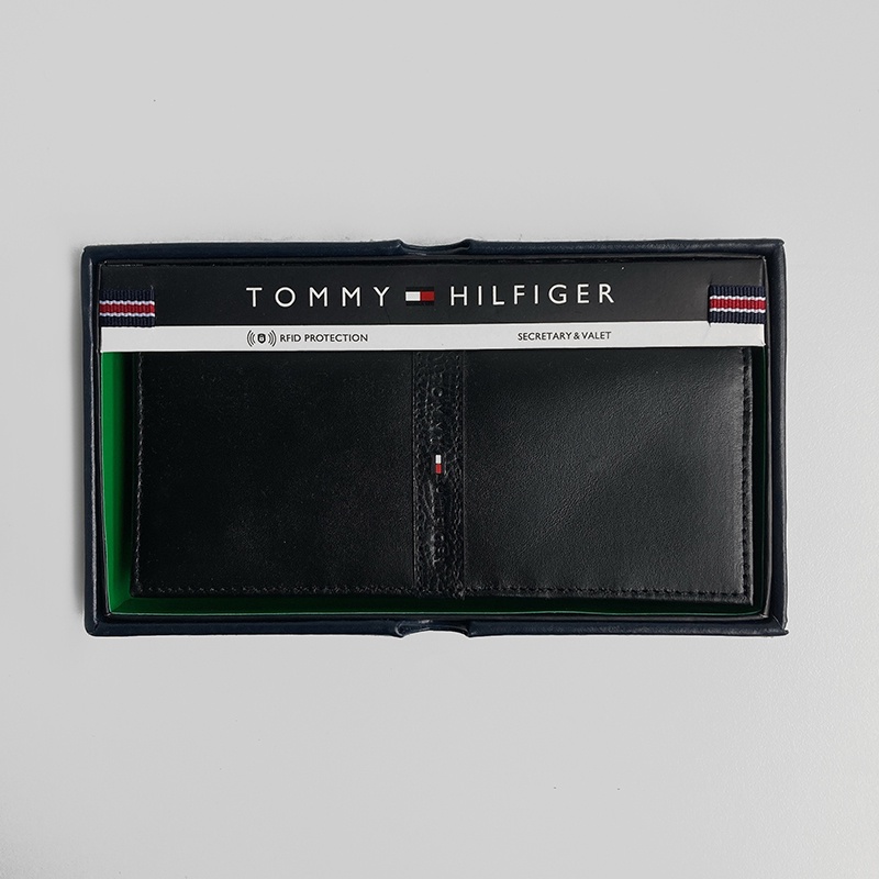 美國百分百【全新真品】Tommy Hilfiger 皮夾 證件夾 TH 長夾 錢包 卡夾票夾 男用 BJ15