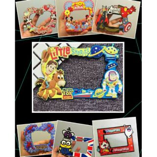 快搶~迪士尼disney/環球影城-米奇˙米妮˙玩具總動員˙蜘蛛人˙鋼鐵人˙美國隊長˙小小兵˙吉胖喵磁鐵相框冰箱貼相片框