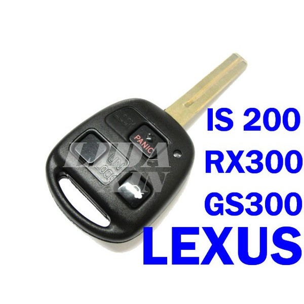 LEXUS ES300 IS200 RX300 GS300 LX400 LX470  晶片鑰匙外殼（高品質）