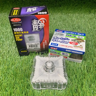 ［水族最便宜］水妖精 沈水過濾器 吸便器 生化過濾 打氣過濾 GEX水中三重過濾器-MINI+MR1000打氣機附風管