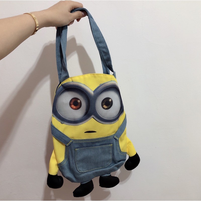 小小兵minions帆布手袋 蝦皮購物