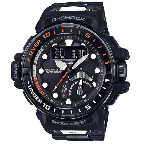 【CASIO】G-SHOCK 強悍進階版雙線圈馬達設計概念電波錶(GWN-Q1000MC-1A)正版宏崑公司貨