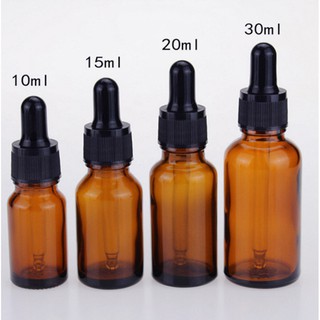 茶色玻璃滴管瓶/茶色玻璃精油瓶 【mamabao】