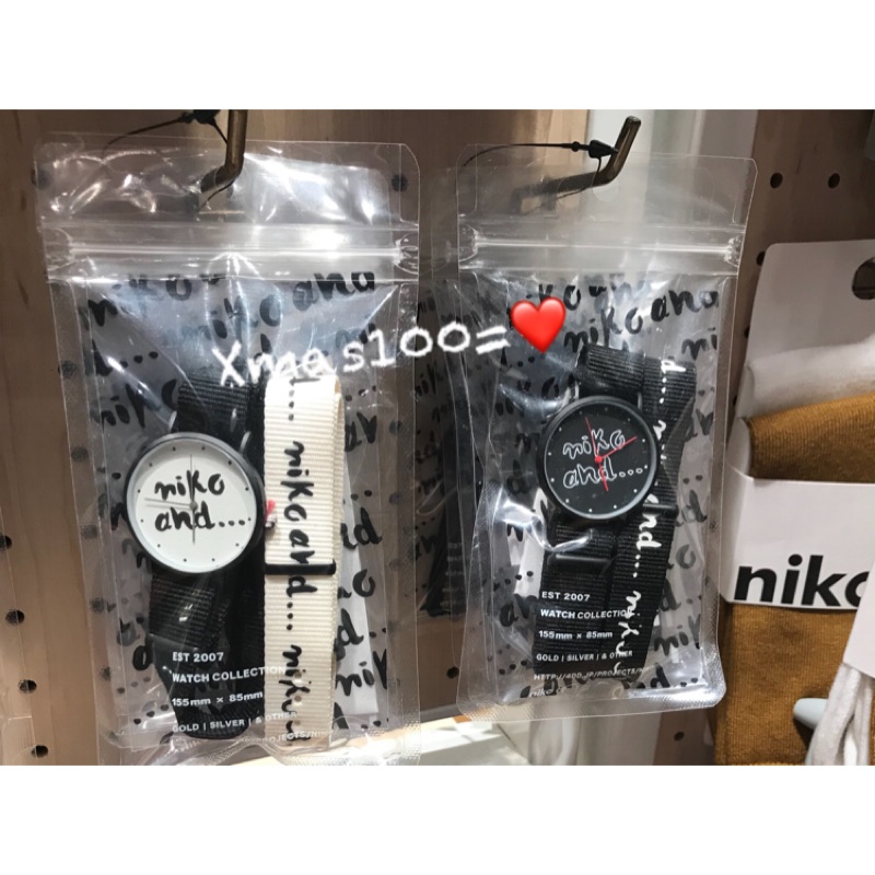 Xmas100=❤️ 全新 日本🇯🇵 niko and 品牌 logo 手錶