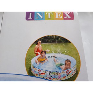 INTEX 原廠56451硬膠游泳池152公分*25公分可當幼兒游泳池 戲水池 免充氣 送修補貼(免費檢修 瑕疵換新品)