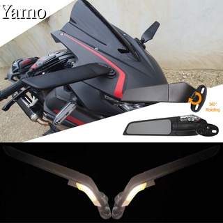 CNC鋁製可調翼鰭後視鏡適用於本田 CBR250R/CBR500R/CBR650R/CBR650F改裝定風翼後照鏡