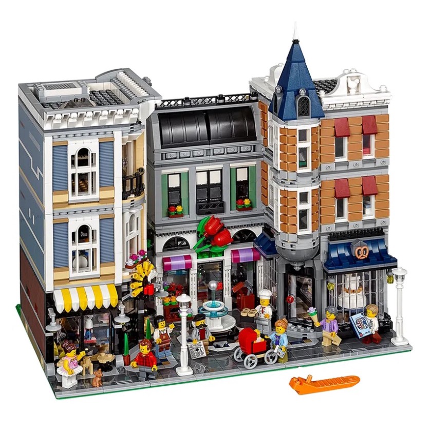 [微樂-樂高] LEGO 10255 街景系列 集會廣場，此項商品只剩下一組，如圖所示盒底稍微破損，若能接受再做下單