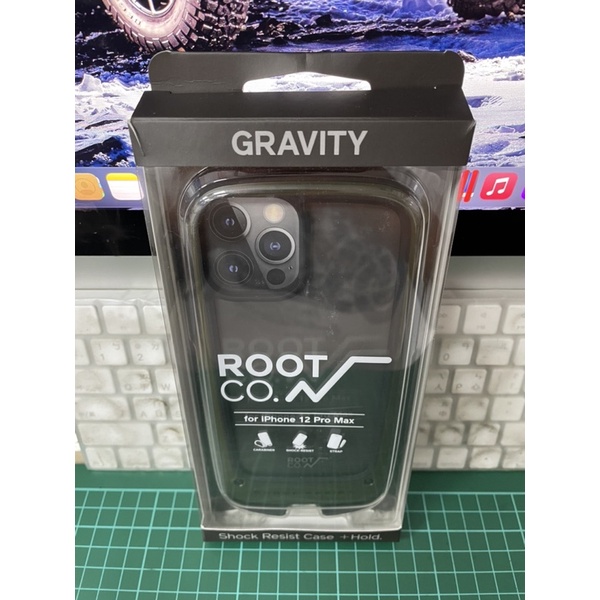 日本 ROOT CO. iPhone 12 Pro Max Gravity Hold. 雙掛勾式軍規防摔手機保護殼
