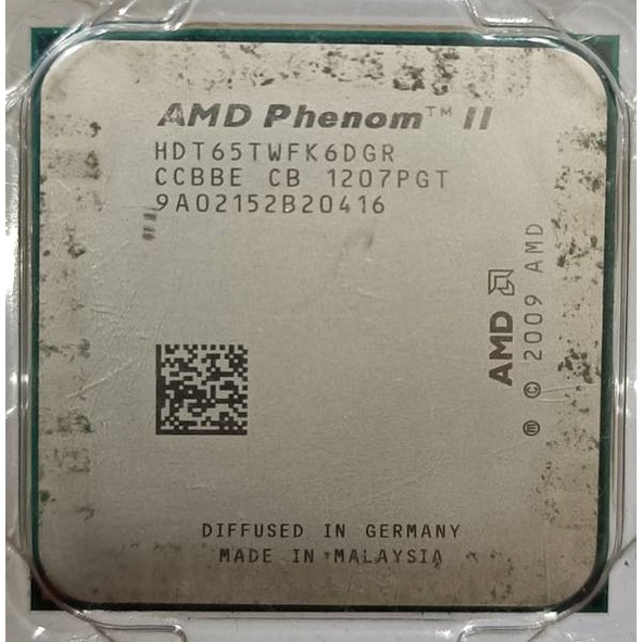 AMD PHENOM II X6 1065T六核心處理器CPU AM3主機板可安裝HDT65TWFK6DGR