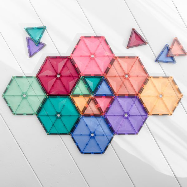 澳洲 Connetix 粉彩磁力積木-幾何圖形組(40pc)聖誕禮物|磁性積木|磁力片【麗兒采家】