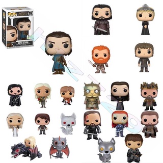 FUNKO POP公仔 權力的遊戲全系列手辦 龍媽/瓊恩/瑟曦/夜王/小惡魔鐵王座 丹妮麗絲模型鑰匙扣 史塔克限量版玩具