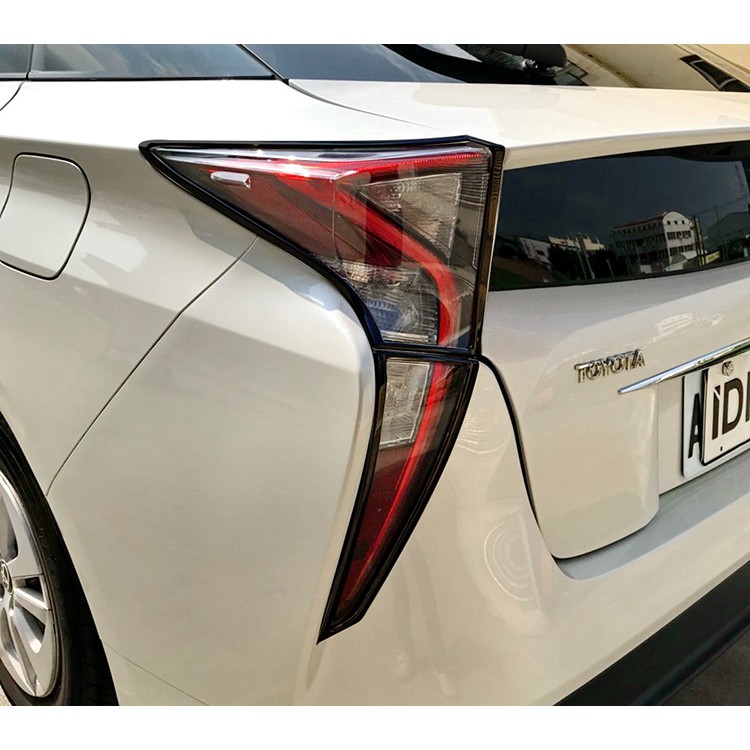 圓夢工廠 Toyota Prius 4代 XW50 2015~2018 改裝 烤漆黑 後燈框 尾燈框 車燈框飾貼