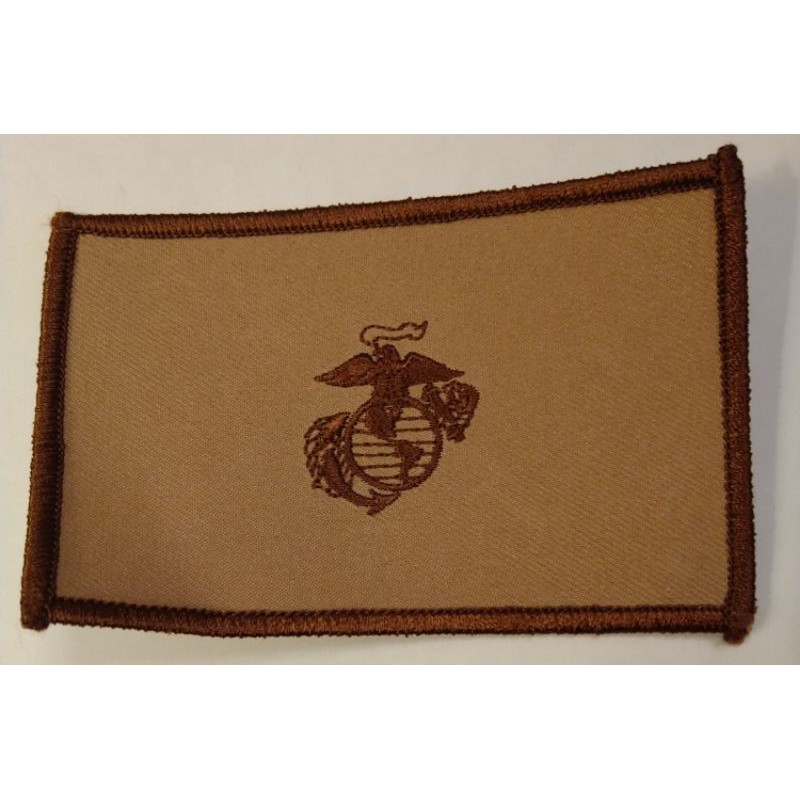 軍品五金行  美國海軍陸戰隊隊徽沙色胸章