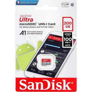 SANDISK ULTRA TF 200G 200GB MICROSD 記憶卡 讀100MB/S 台灣公司貨 台中