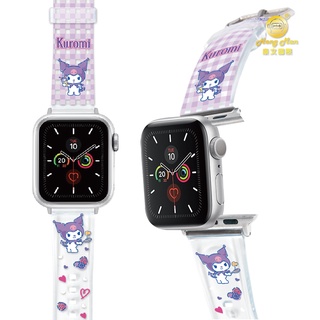 【Hong Man】三麗鷗 酷洛米 Apple Watch PVC 果凍透明錶帶｜KU 馥郁莓果