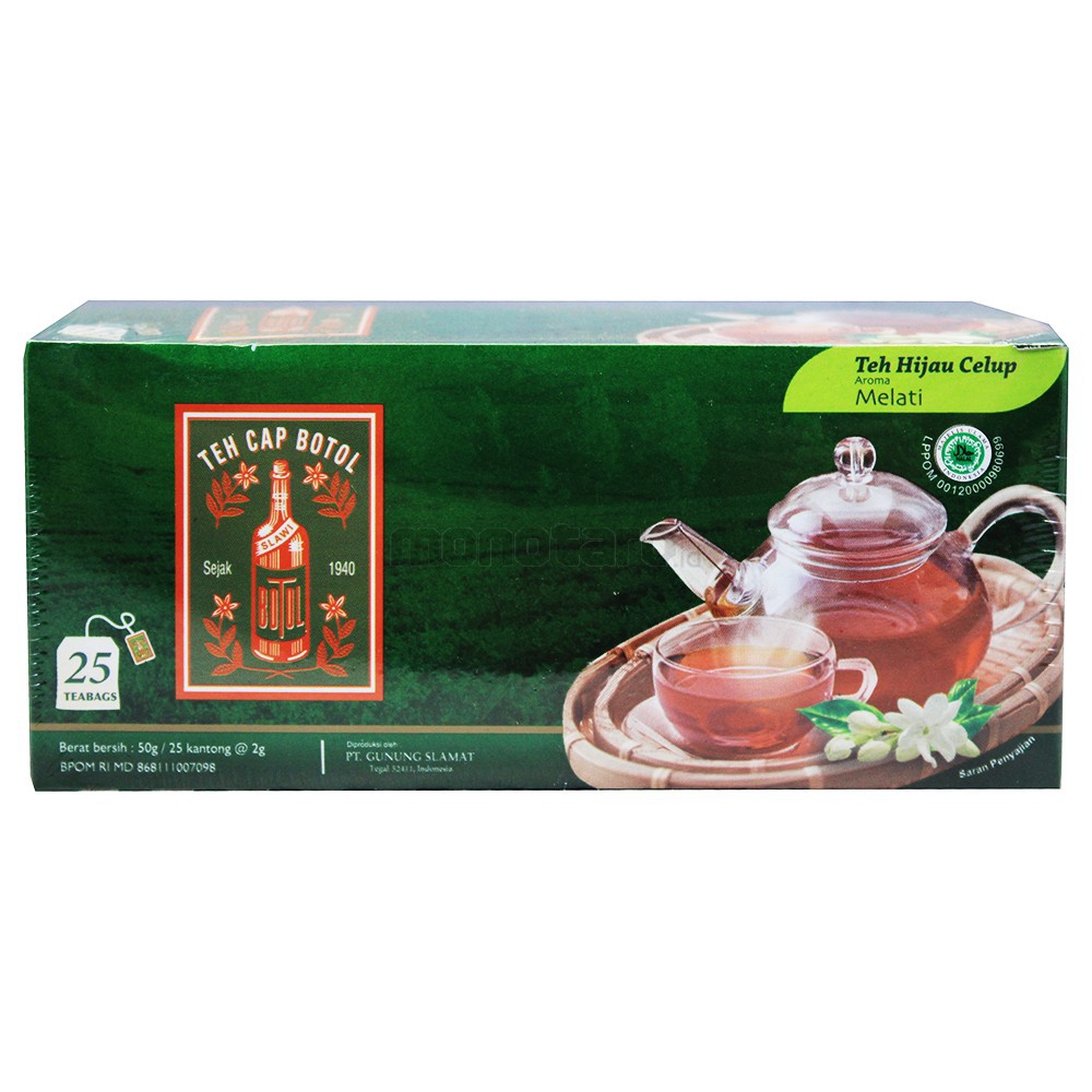 [TOKO INDO] TEH HIJAU CAP BOTOL TEH MELATI  印尼綠茶包