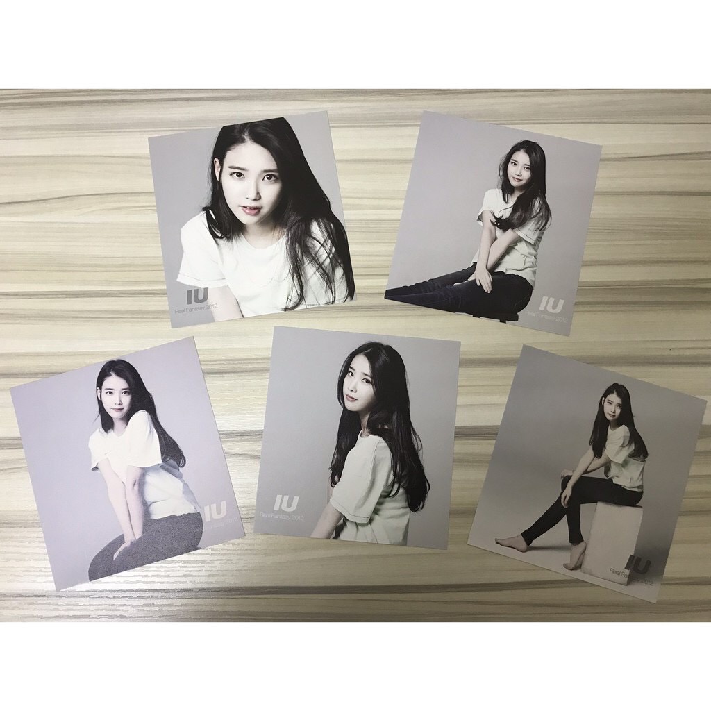 【現貨】已絕版官方周邊 IU 2012 REAL FANTASY 演唱會相框組五張相片卡 Photo Frame Set