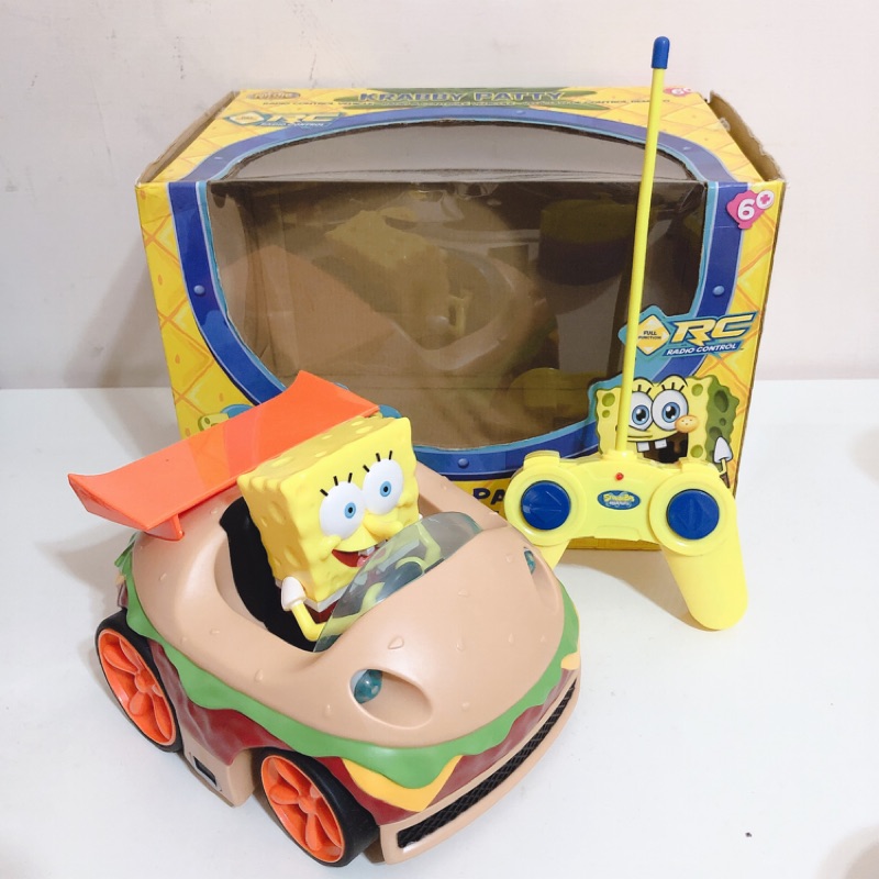 二手出清💛海綿寶寶遙控車 漢堡 遙控汽車 海洋遊俠 漢堡車