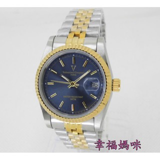 【 幸福媽咪 】網路購物、門市服務 Valentino Coupeau 范倫鐵諾 清晰刻度 中金藍面 石英男錶