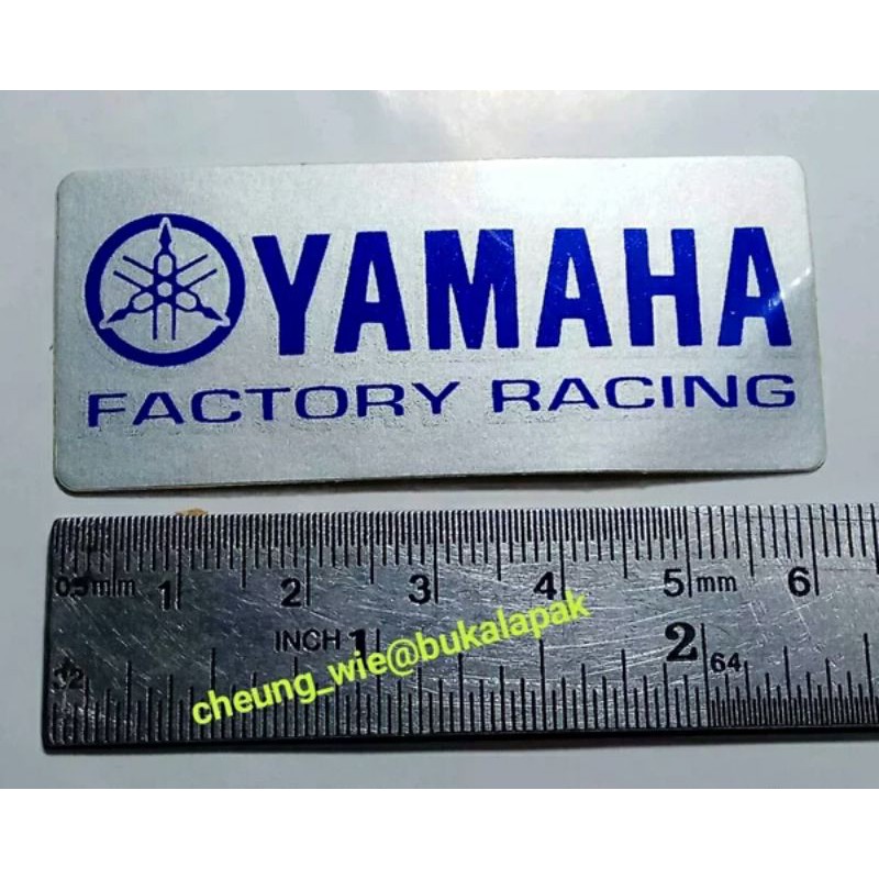 山葉 雅馬哈工廠賽車 YFR 銀色貼紙尺寸 6 厘米單位價格 1 件