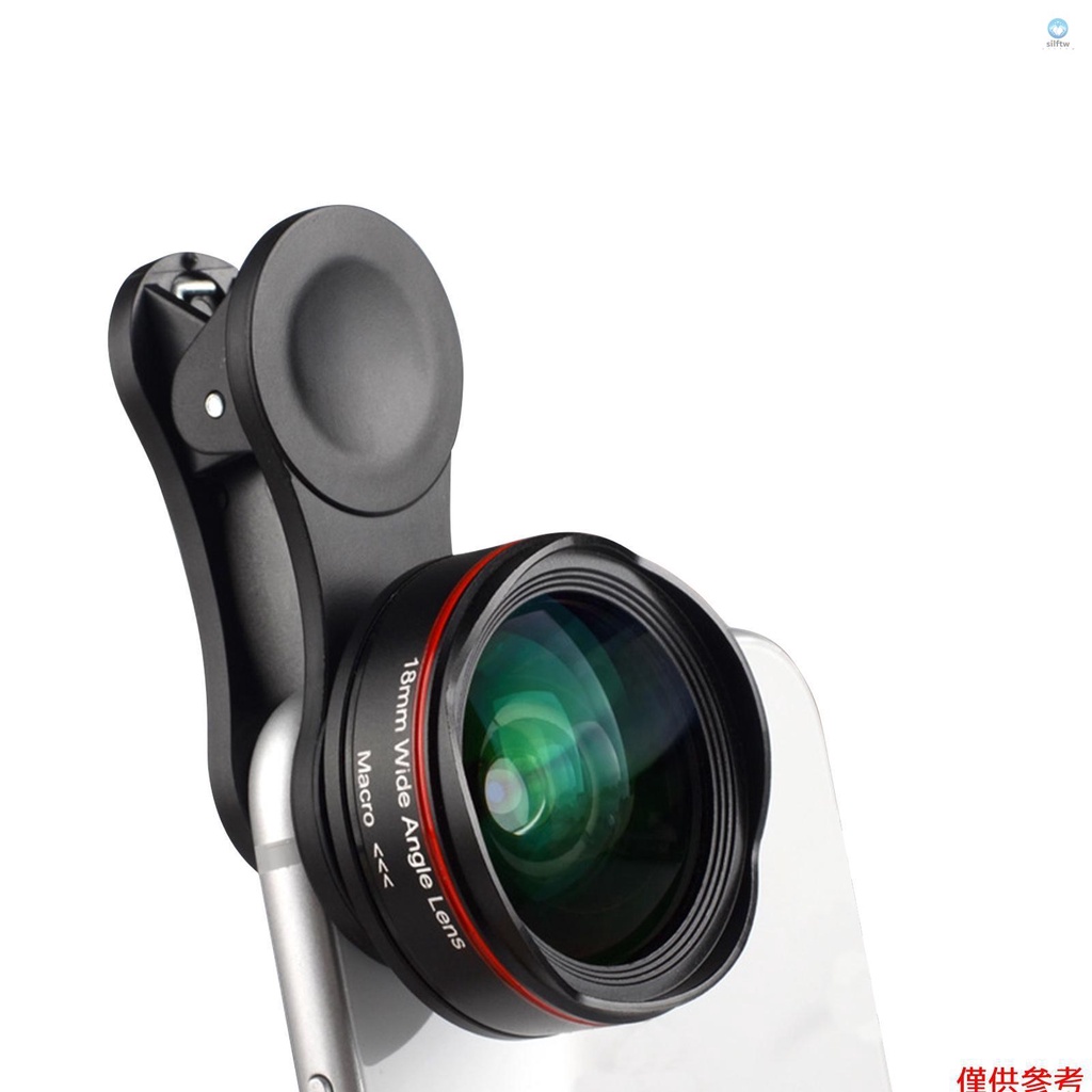 5k 超高清智能手機相機鏡頭 18mm 128° 廣角 15X 微距手機鏡頭無失真帶通用夾