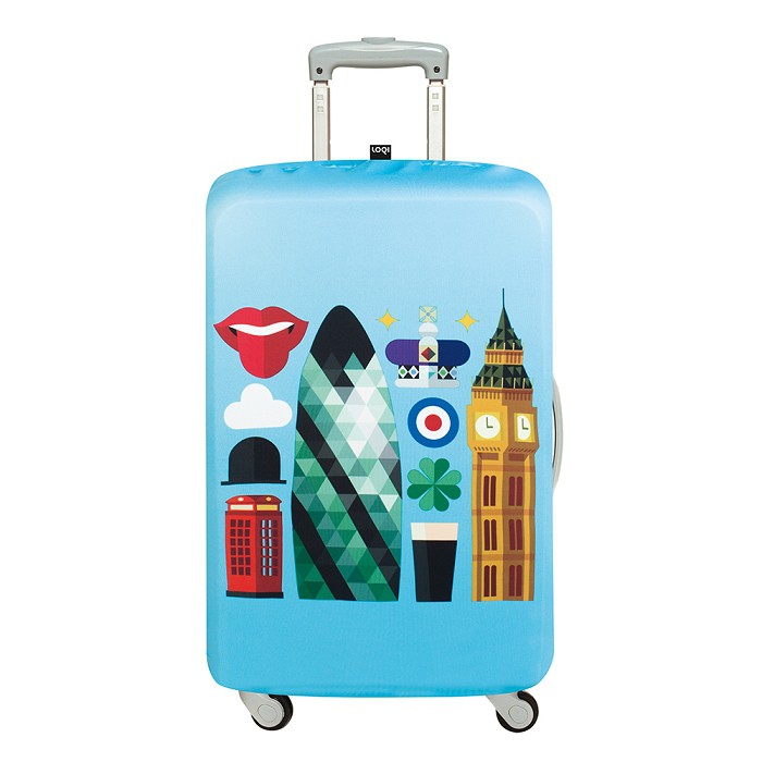 LOQI 行李箱外套【新倫敦】行李箱保護套、防刮、高彈力