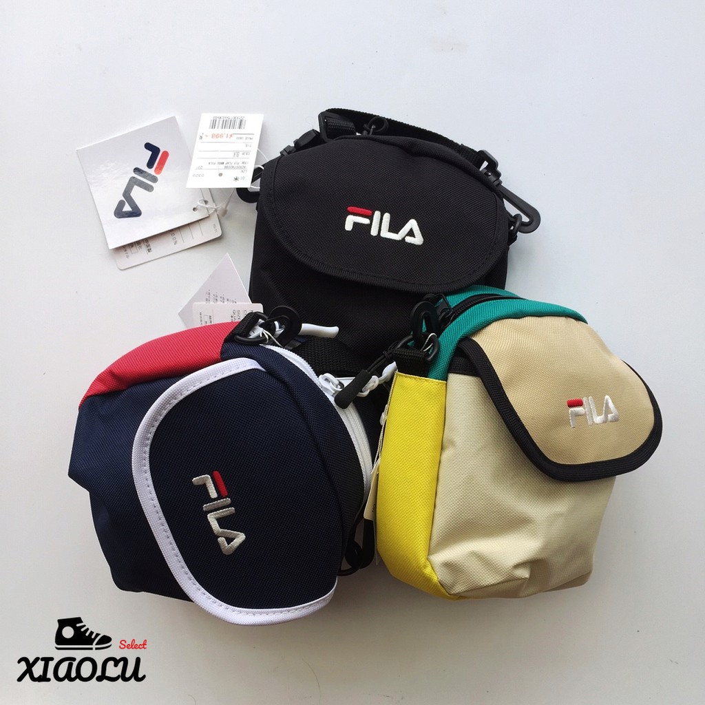 【XIAOLU】 日本限定 FILA MINI SHOULDER BAG 肩背包 側背 小包 黑 深藍紅 FM2096