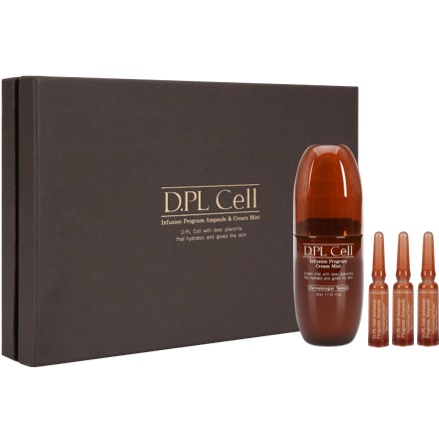 D.pl 細胞注入程序 (鹿胎盤化妝品保濕和舒緩霜霧和小瓶安瓿) _ 從韓國發貨
