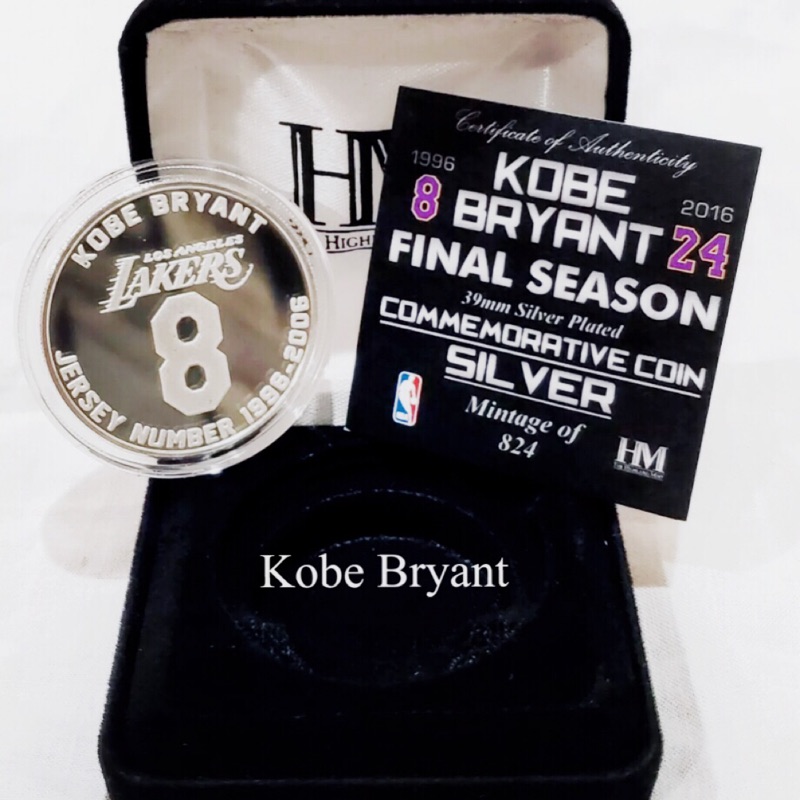 Kobe 紀念幣 Kobe Bryant Final Season Commemorative Coin全球限量824枚