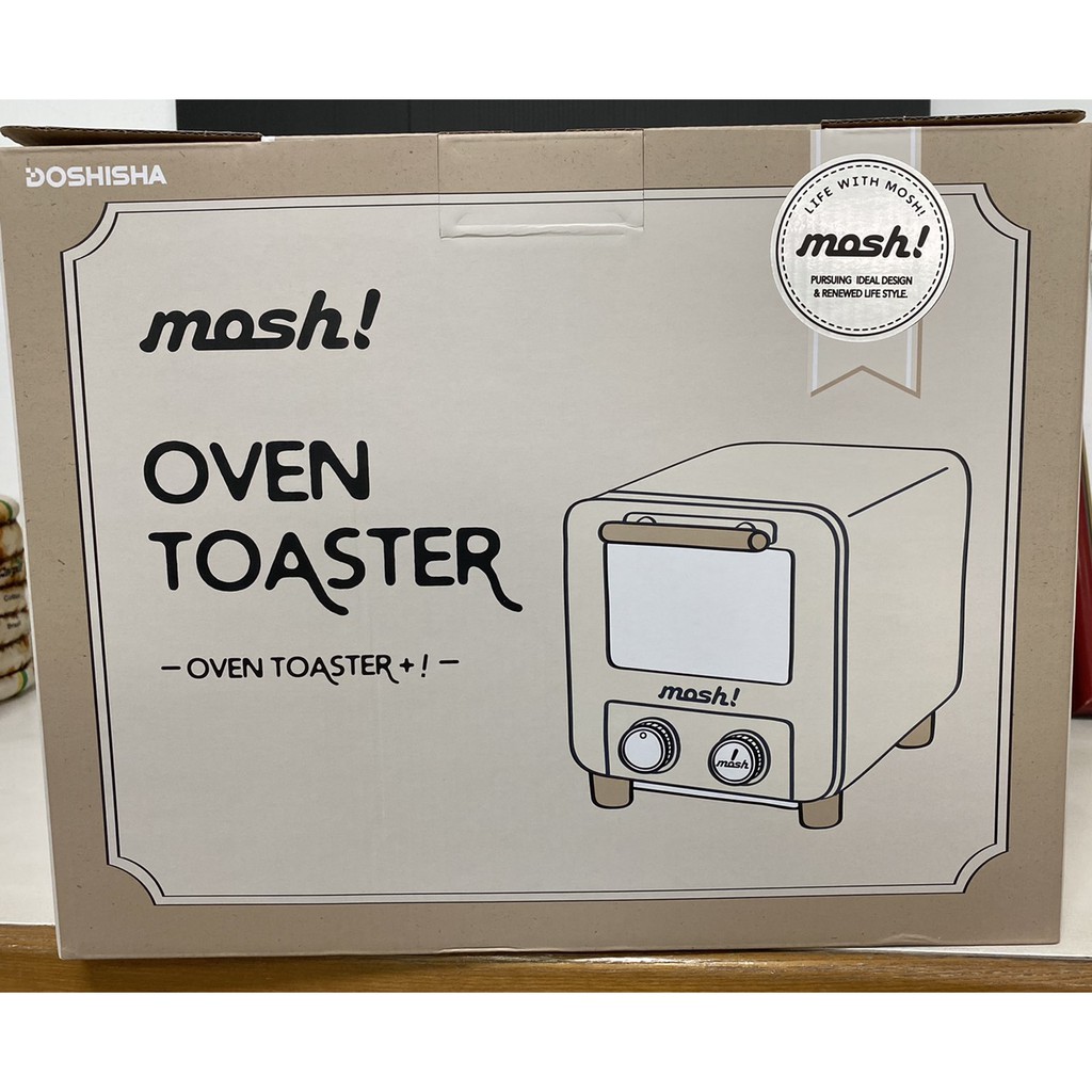 現貨 日本mosh! 電烤箱 M-OT1 象牙白 超高質感 烤箱 全新未拆