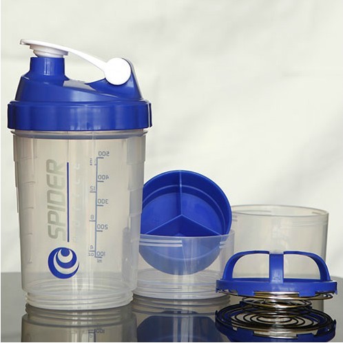 美國健身透明搖搖杯gogomuscle七件組彈簧搖杯多功能搖搖杯高蛋白水杯水壺600ml 蝦皮購物