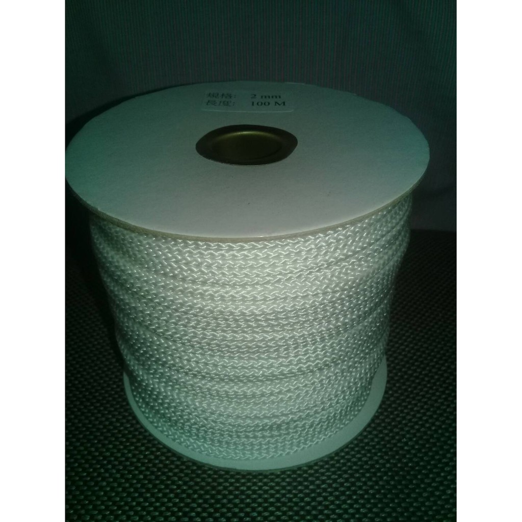2mm白色*100M X 10捲/編織繩/一般常用尼龍繩/窗簾拉繩