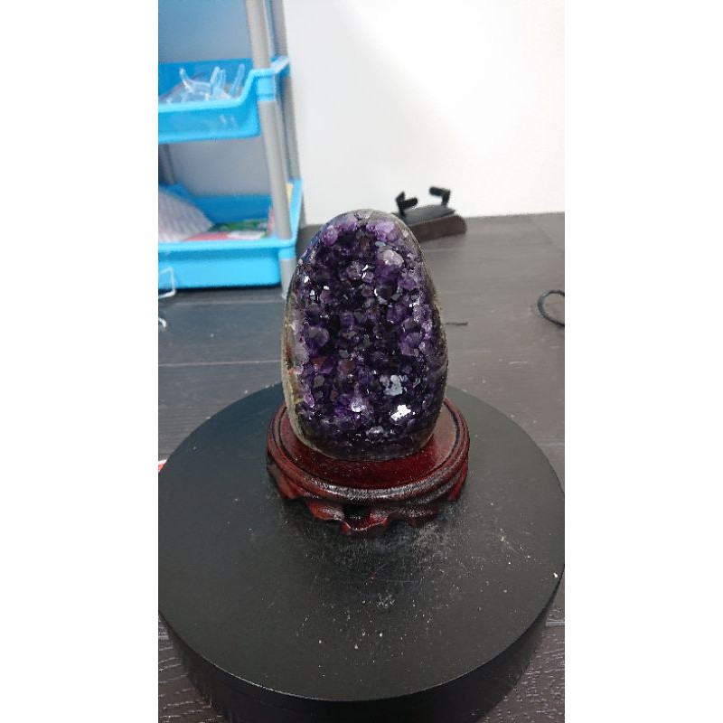頂紫 ESP 紫晶鎮 785g 烏拉圭 7A 天然水晶 紫水晶 招財 擺件 擺飾 風水 晶鎮 晶片 晶簇 #綠45