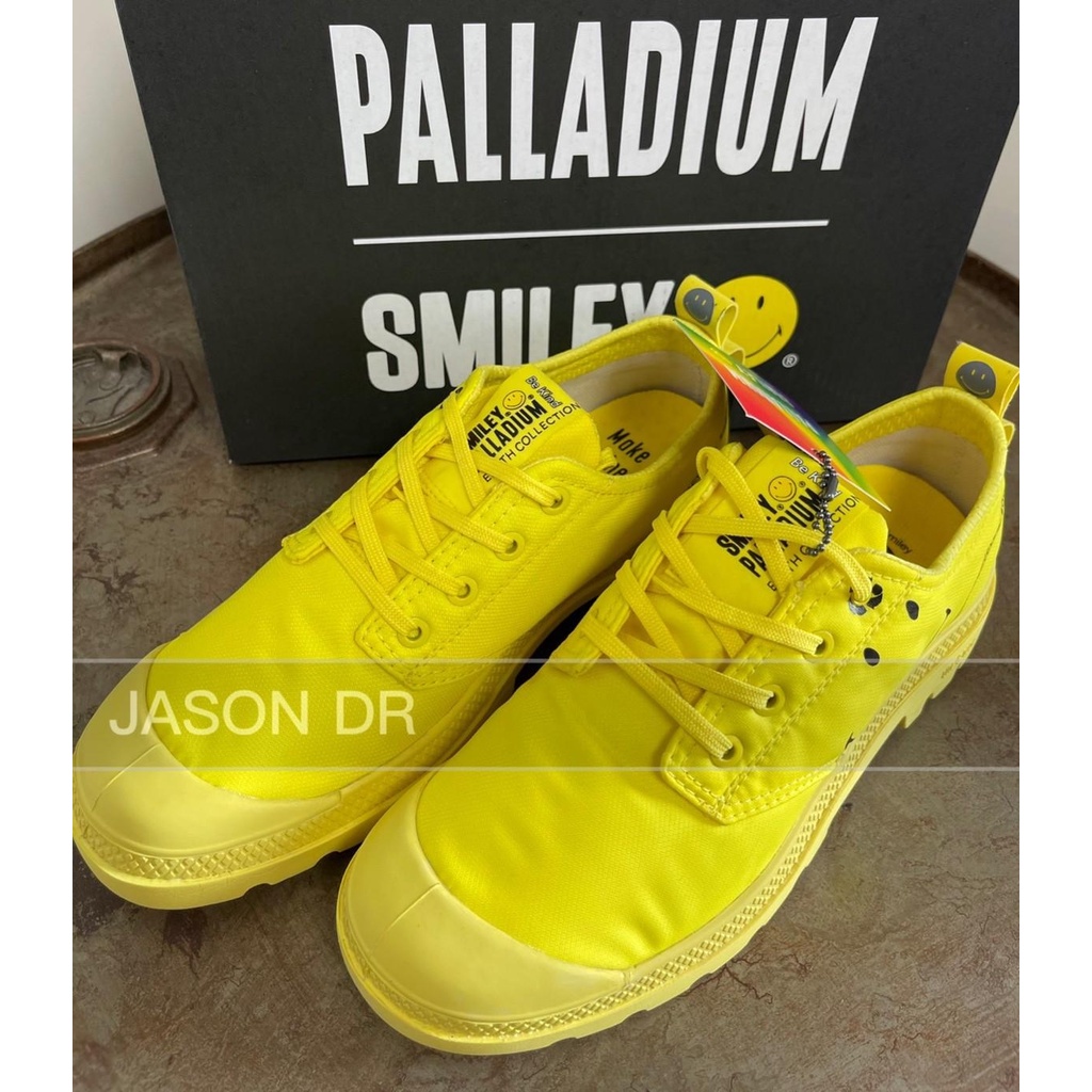 JASON DR PALLADIUM微笑防水聯名款 PALLADIUM X SMILEY 黃色 77289-736