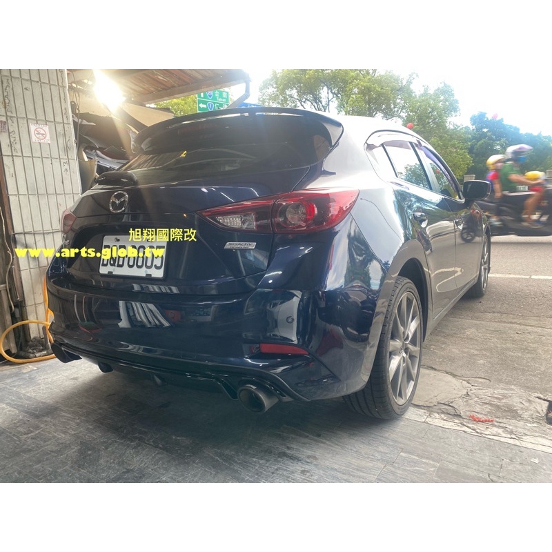 MAZDA 3 5D NEW STYLE ABS MP後保飾板空力套件2017-2020